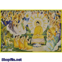 Phật tổ và các môn hạ đọc kinh